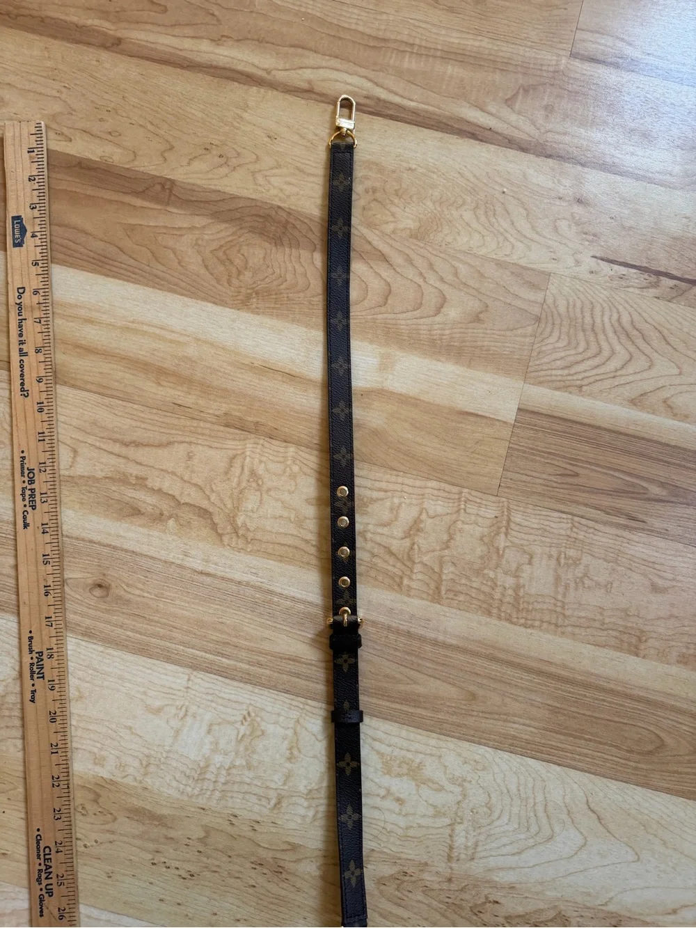 Louis Vuitton Brown Monogram Adjustable Shoulder Strap  Gold Hardware never used